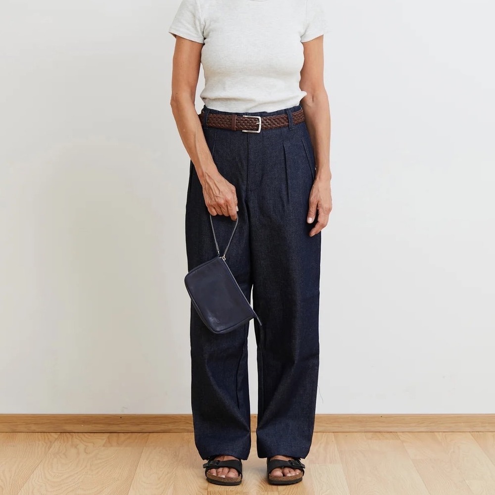 NIMES Unisex Raw Denim Trousers
